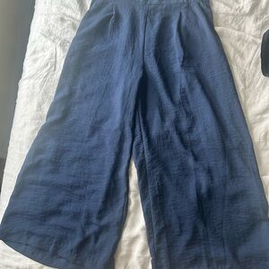 H&M Navy Wide Leg Pants